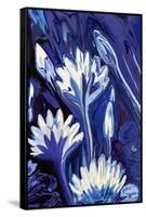 Lotus in Blue-Rabi Khan-Framed Stretched Canvas