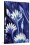 Lotus in Blue-Rabi Khan-Stretched Canvas