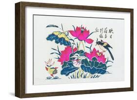 Lotus in Bright Sunlight, C.1980S-null-Framed Giclee Print