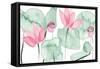 Lotus in Nature I-Melissa Wang-Framed Stretched Canvas