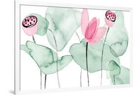 Lotus in Nature II-Melissa Wang-Framed Art Print