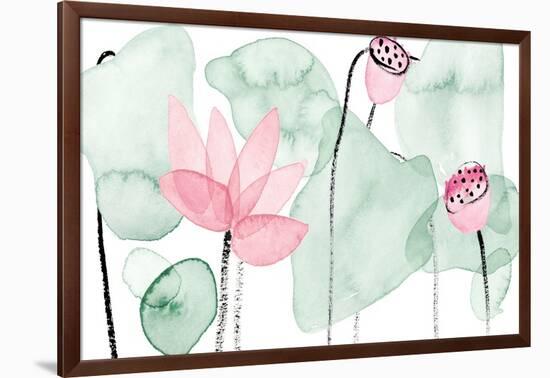 Lotus in Nature IV-Melissa Wang-Framed Art Print