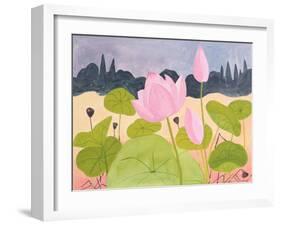 Lotus in the Garrigue, 1984-Marie Hugo-Framed Giclee Print