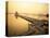 Lotus Lake, Nine Cornered Bridge and Wuli Pagoda, Dawn, Sunrise, Kaohsiung, Taiwan-Steve Vidler-Stretched Canvas