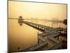 Lotus Lake, Nine Cornered Bridge and Wuli Pagoda, Dawn, Sunrise, Kaohsiung, Taiwan-Steve Vidler-Mounted Photographic Print