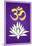 Lotus Meditation AUM-null-Mounted Poster