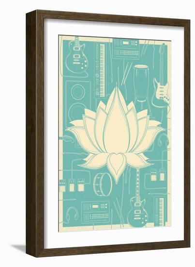 Lotus Music-null-Framed Premium Giclee Print