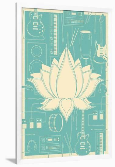 Lotus Music-null-Framed Premium Giclee Print