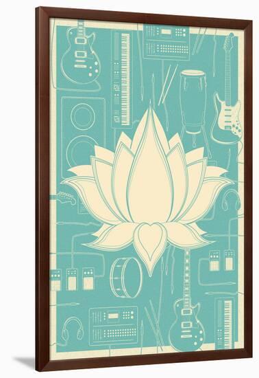 Lotus Music-null-Framed Premium Giclee Print