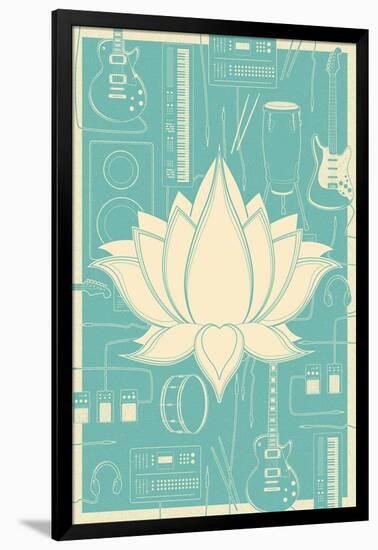 Lotus Music-null-Framed Premium Giclee Print