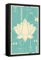 Lotus Music-null-Framed Stretched Canvas