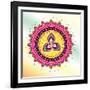 Lotus Pattern-ssalkk-Framed Art Print