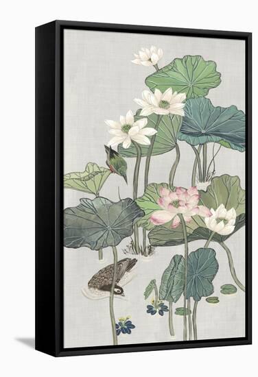 Lotus Pond II-Melissa Wang-Framed Stretched Canvas