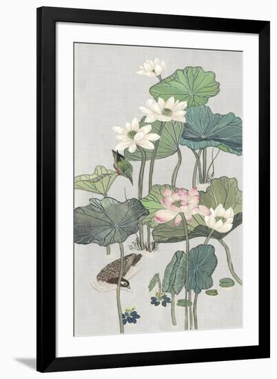 Lotus Pond II-Melissa Wang-Framed Art Print