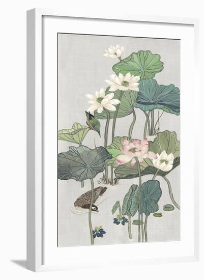 Lotus Pond II-Melissa Wang-Framed Art Print