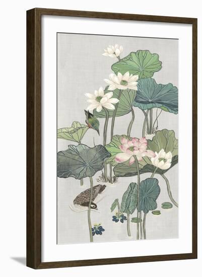 Lotus Pond II-Melissa Wang-Framed Art Print