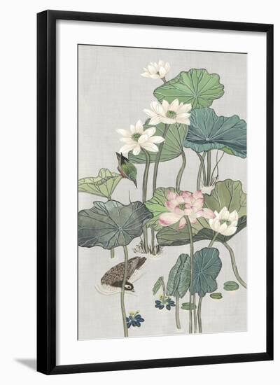 Lotus Pond II-Melissa Wang-Framed Art Print