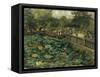 Lotus Pond, Shiba, Tokyo, 1886-Theodore Wores-Framed Stretched Canvas