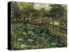 Lotus Pond, Shiba, Tokyo, 1886-Theodore Wores-Stretched Canvas