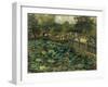 Lotus Pond, Shiba, Tokyo, 1886-Theodore Wores-Framed Giclee Print