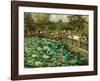 Lotus Pond, Shiba, Tokyo, c.1886-Theodore Wores-Framed Premium Giclee Print