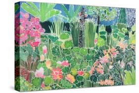 Lotus Pond, Ubud, Bali, 1997-Hilary Simon-Stretched Canvas