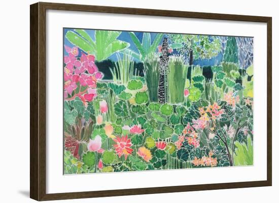 Lotus Pond, Ubud, Bali, 1997-Hilary Simon-Framed Giclee Print