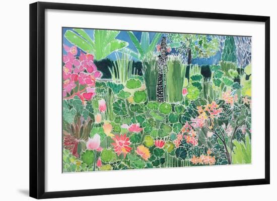 Lotus Pond, Ubud, Bali, 1997-Hilary Simon-Framed Giclee Print