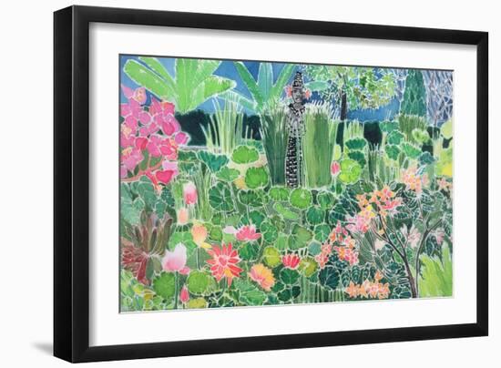 Lotus Pond, Ubud, Bali, 1997-Hilary Simon-Framed Giclee Print