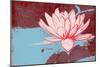 Lotus Pop (Blue)-null-Mounted Premium Giclee Print