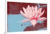 Lotus Pop (Blue)-null-Framed Art Print