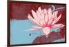 Lotus Pop (Blue)-null-Framed Art Print