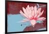 Lotus Pop (Blue)-null-Framed Art Print