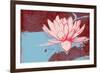 Lotus Pop (Blue)-null-Framed Art Print