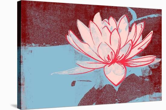 Lotus Pop (Blue)-null-Stretched Canvas