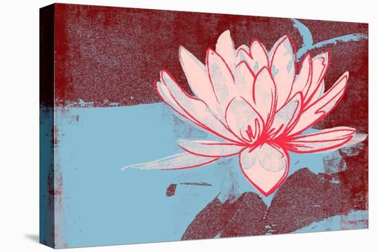 Lotus Pop (Blue)-null-Stretched Canvas
