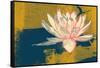 Lotus Pop (Mustard)-null-Framed Stretched Canvas