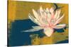 Lotus Pop (Mustard)-null-Stretched Canvas