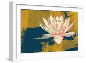 Lotus Pop (Mustard)-null-Framed Premium Giclee Print