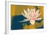 Lotus Pop (Mustard)-null-Framed Art Print