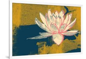 Lotus Pop (Mustard)-null-Framed Art Print