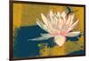 Lotus Pop (Mustard)-null-Framed Art Print