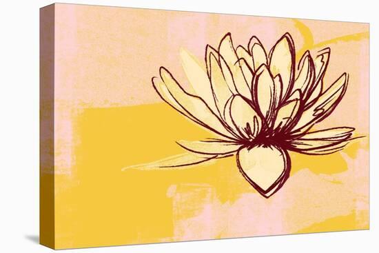 Lotus Pop (Yellow)-null-Stretched Canvas