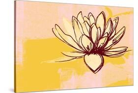 Lotus Pop (Yellow)-null-Stretched Canvas