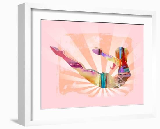 Lotus Pose 1-Tim Parker-Framed Art Print