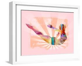 Lotus Pose 1-Tim Parker-Framed Art Print