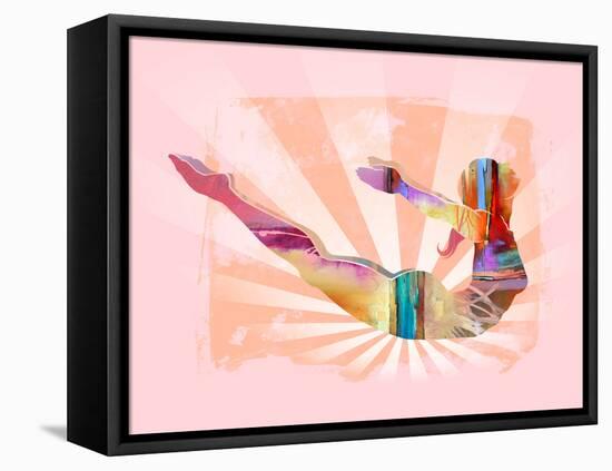 Lotus Pose 1-Tim Parker-Framed Stretched Canvas