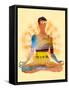 Lotus Pose Sun-Tim Parker-Framed Stretched Canvas