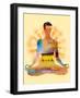 Lotus Pose Sun-Tim Parker-Framed Art Print