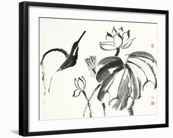 Lotus Study I-Nan Rae-Framed Art Print